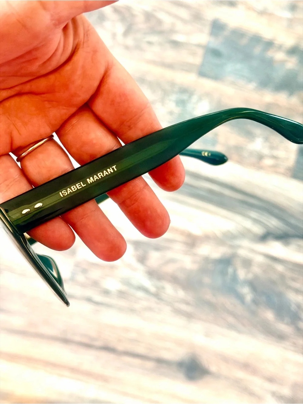 Isabel Marant Louny Translucent Green Gradient Sunglasses IM0050